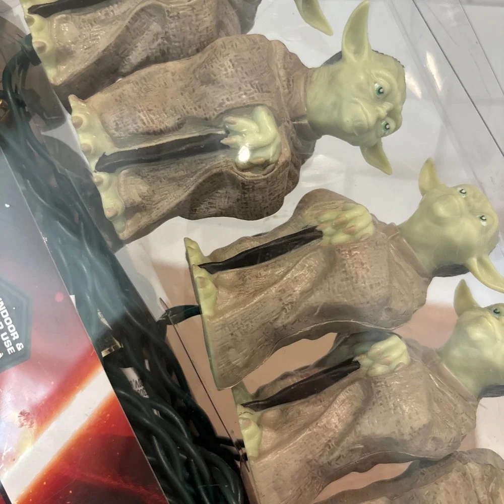 NEW: Star Wars Yoda Holiday Christmas Light set by Kurt S. Adler  Indoor/Outdoor